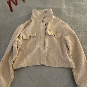 Women's Cream Corduroy Jacket